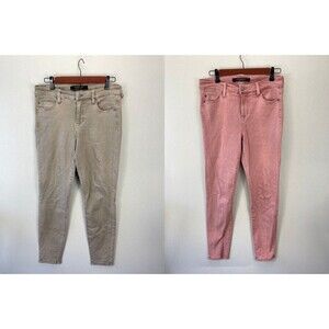 Liverpool Women's Ankle Skinny Jeans Pink Beige Size 8/29, 6/28 Lot 2
